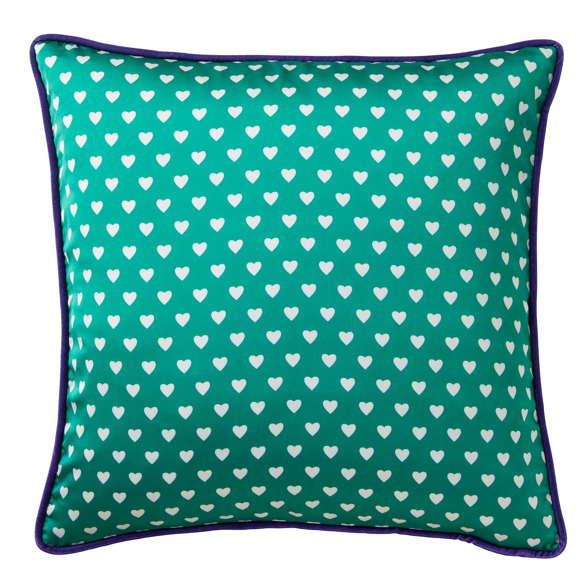 pillowcase, heart green